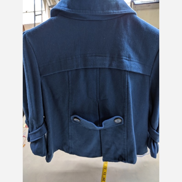 Women's Small Marcelle Renee 50% Wool Peacoat - Picture 5 of 5